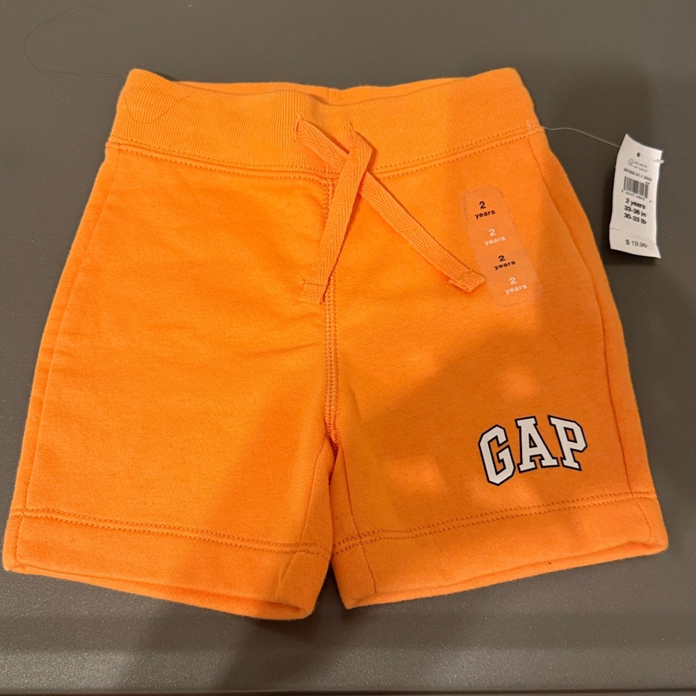GAP -Vibrant Orange Kids' Shorts- 2years
